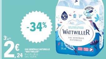 E.Leclerc Express EAU MINÉRALE NATURELLE WATTWILLER offre