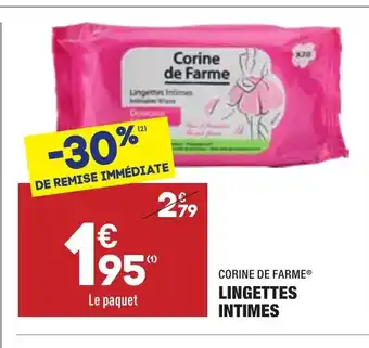 ALDI Lingettes Intimes offre