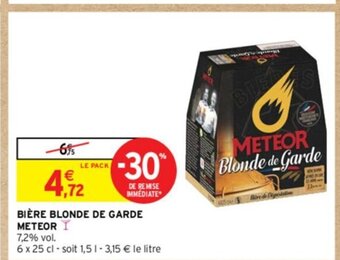 Intermarché BIÈRE BLONDE DE GARDE METEOR offre