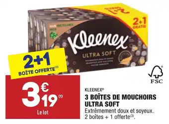 ALDI 3 Boîtes de mouchoirs ultra soft offre
