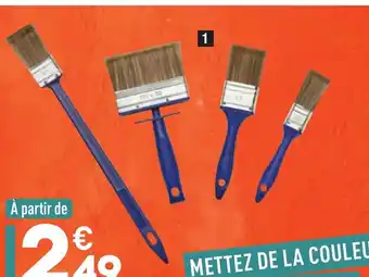 ALDI Lot de 4 pinceaux pour traitement du bois au prix de offre