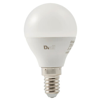 Castorama Ampoule led diall mini globe e14 3,3w=25w blanc chaud offre