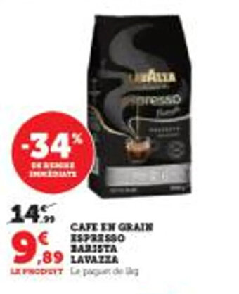 Hyper U CAFE EN GRAIN ESPRESSO BARISTA offre