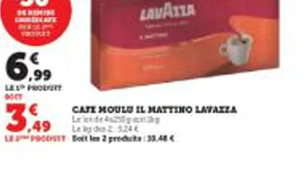 Hyper U Cafe moulu el mattino lavazza offre