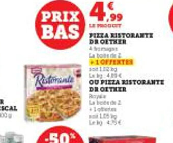 Hyper U PIZZA RISTORANTE Dr oetker offre