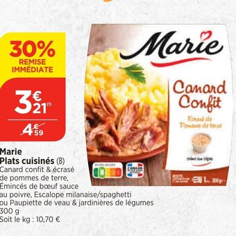 Maximarché Marie Plats cuisinés offre