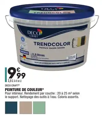 ALDI Peinture de Couleur offre