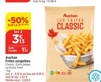 Maximarché Auchan Frites surgelées offre