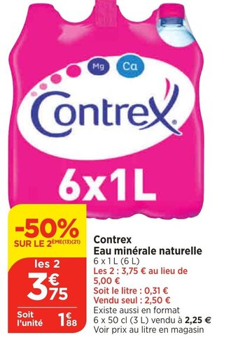 Eau minérale naturelle