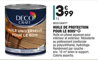 ALDI Huile de Protection pour Le Bois offre