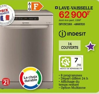 Darty □ LAVE-VAISSELLE offre