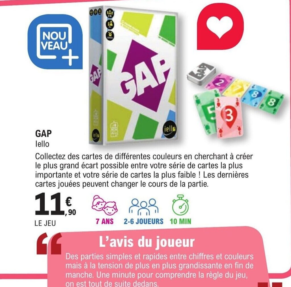 Promo GAP lello chez E.Leclerc Espace Culturel