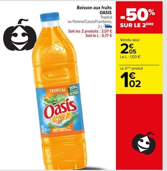 Carrefour Boisson aux fruits OASIS Tropical offre