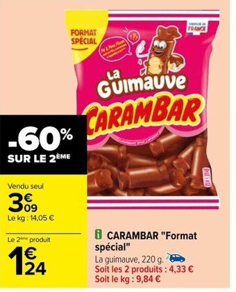 Carrefour i CARAMBAR "Format spécial" offre