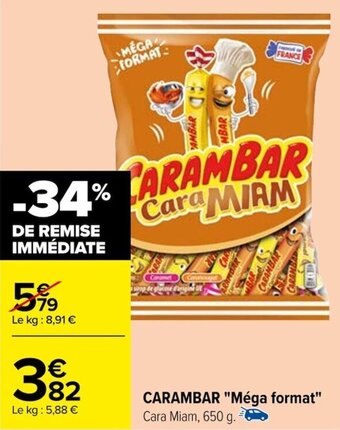 Carrefour CARAMBAR "Méga format" offre
