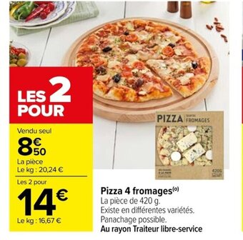 Carrefour Pizza 4 fromages(⁰) offre