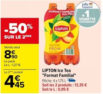 Carrefour LIPTON Ice Tea "Format Familial" offre