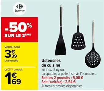 Carrefour Ustensiles de cuisine offre
