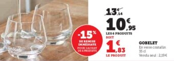 Super U GOBELET offre