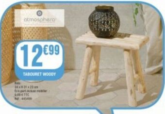 TABOURET WOODY