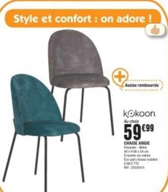 La Foir'Fouille CHAISE ANGIE offre