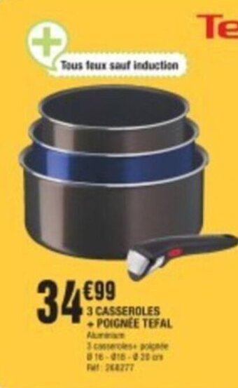 La Foir'Fouille 13 CASSEROLES POIGNEE TEFAL offre