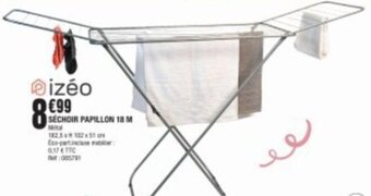 La Foir'Fouille SÉCHOIR PAPILLON 18 M offre