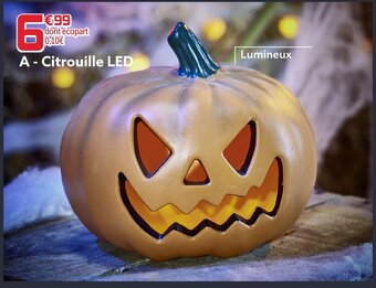 Gifi Citrouille LED offre