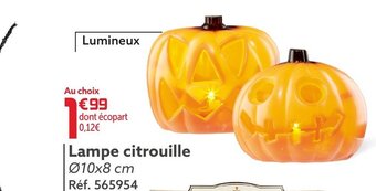 Gifi Lampe citrouille offre