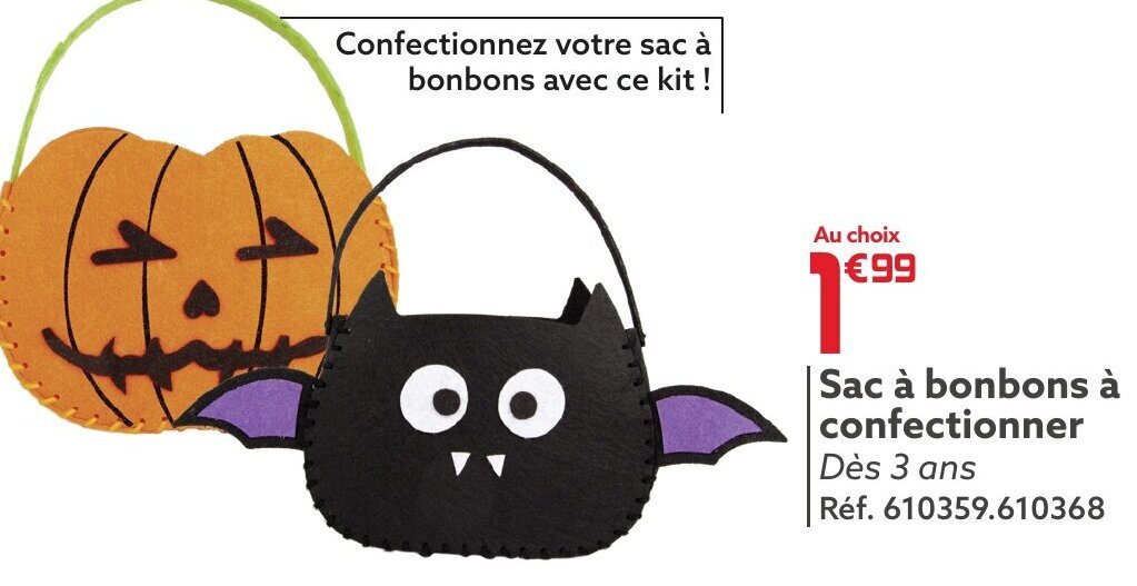 Promo Sac à bonbons à confectionner Dès 3 ans chez Gifi