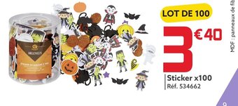 Sticker x100 Réf. 534662