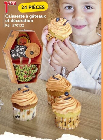 | Caissette à gùteaux et décoration