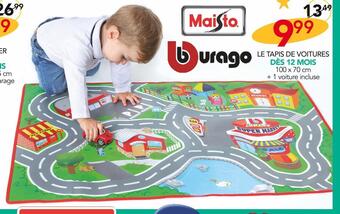 Stokomani Burago le tapis de voitures offre