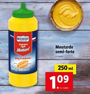 Lidl Mcennedy moutarde semi-forte offre