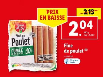 Lidl Saint alby fine de poulet offre