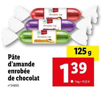 Lidl Pâte d’amande enrobée d’amande offre