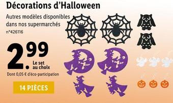 Lidl Décorations d’halloween offre