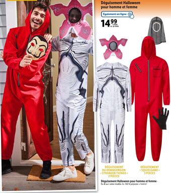 Lidl Déguisement halloween pour homme et femme offre