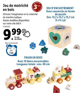 Lidl Jeu de motricité en bois offre