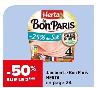 Carrefour Market Jambon Le Bon Paris offre