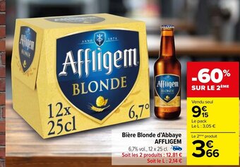 Bière Blonde d'Abbaye AFFLIGEM