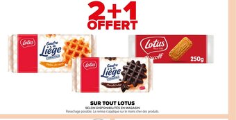 Carrefour Market SUR TOUT LOTUS offre
