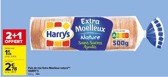 Carrefour Market Pain de mie Extra Moelleux nature(m) HARRY'S offre
