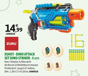 JouéClub Zuru xshot - dino attack set dino striker offre
