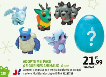 JouéClub Sidj adopte me pack 6 figurines animaux offre
