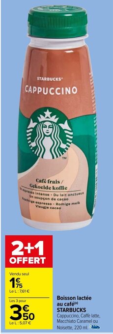 Carrefour Market Boisson lactée au café STARBUCKS offre