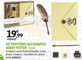 JouéClub Harry potter set papeterie calligraphie offre