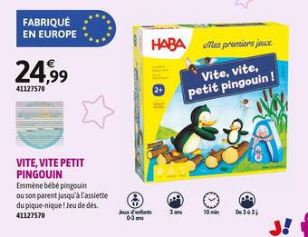 JouéClub Haba vite, vite petit pingouin offre