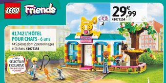 JouéClub Lego 41742 l’hôtel pour chats offre