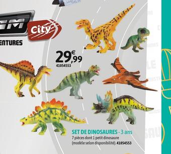 JouéClub Team city set de dinosaures offre